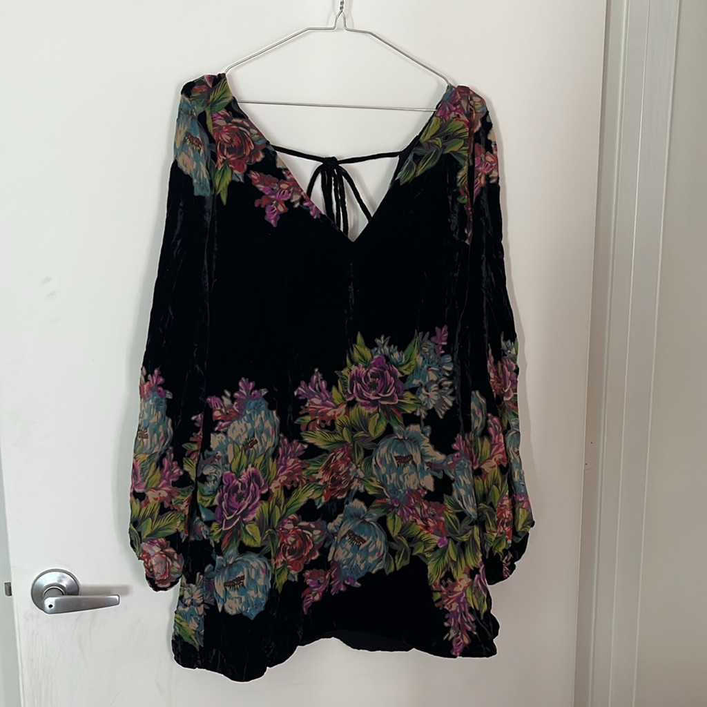 Velvet And Gauze Free People Floral Dress